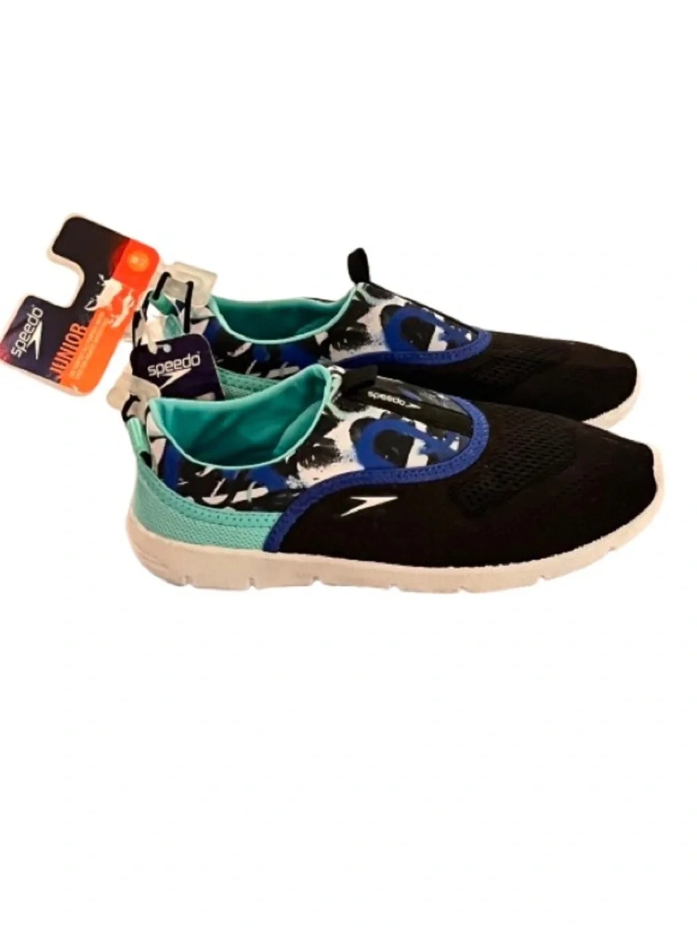 🆕- Speedo Junior Aqua-skimmer Water Shoes - Black M. Fits Kids Shoe 2-3